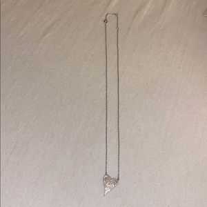Silver heart necklace
